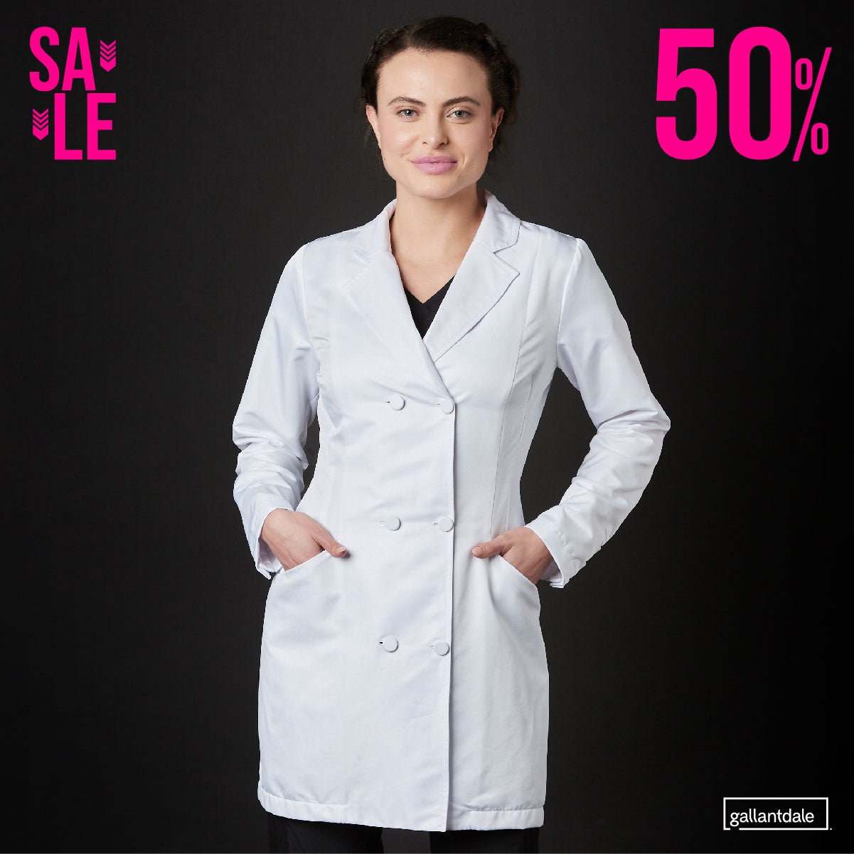 Musa Women Lab Coat Win Antibacterial